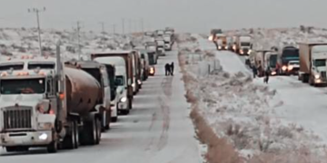 Las carreteras del estado, peligrosas por hielo y nieve