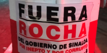 “¡Fuera Rocha!”, claman en Culiacán enardecidos…