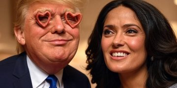 Trump le tiraba los perros a Salma Hayek, revela