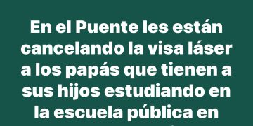 Cancelan visas en el puente a padres con hijos estudiando en El Paso: Arturo Vázquez