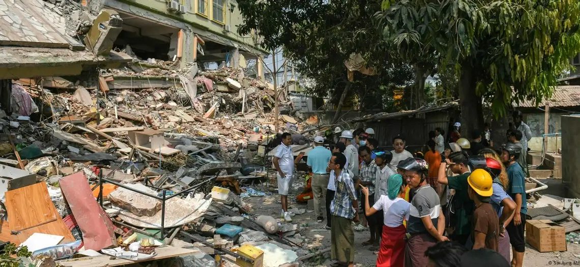 Terremoto en Birmania ya son más de  mil 600 muertos
