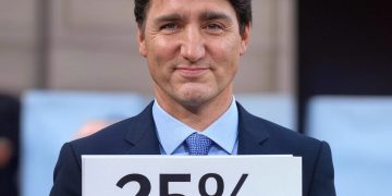 Trudeau anuncia aranceles del 25% a Estados Unidos