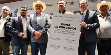 Convenio Estado y Federación para la tecnificación de los distritos de Riego 05 Delicias y 09 Valle de Juárez