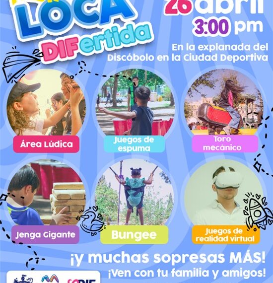 Invitan a “Party Fiesta Loca DIFertida” el sábado 26