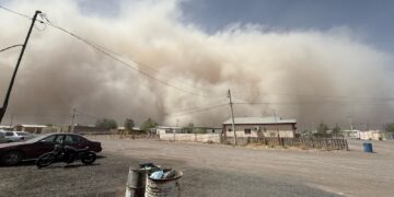 Cierra Guardia Nacional circulación en la Panamericana por tormenta de arena