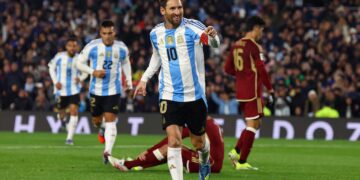 Emotividad y goles en la despedida de Messi de la selección argentina