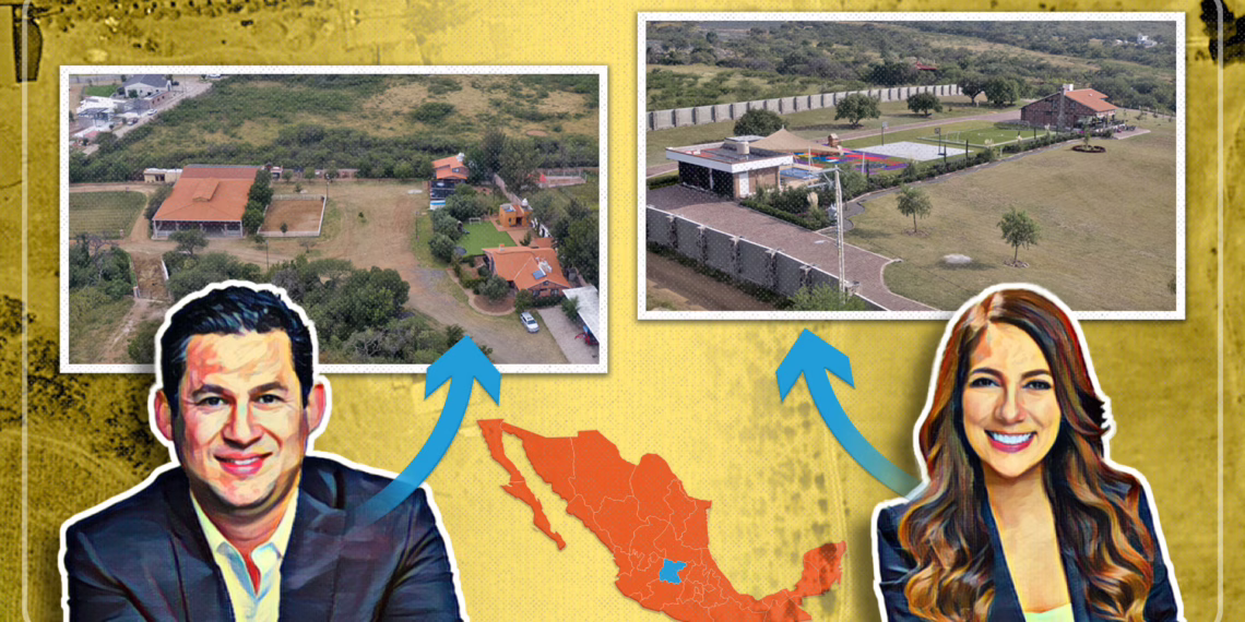 Gobernadora y ex-gobernador de Guanajuato con lujosas fincas en terrenos ejidales