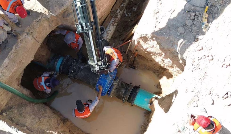Suspensión temporal de agua potable en colonias del poniente de Juárez por conexión industrial