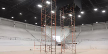 Gimnasio Josué Neri Santos estará listo hasta enero de 2026: Pérez Cuéllar