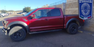 Recuperan en Valle de Zaragoza camioneta Ford Raptor robada en Colorado, EU