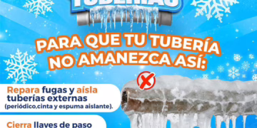 J+ recomienda proteger tuberías invernales