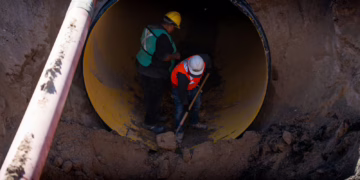 J+ concluye cruce del Colector Viñedos en Gómez Morín