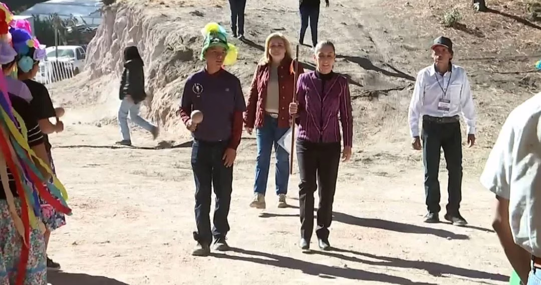 Presidenta Sheinbaum entrega tierras comunales al pueblo ódami en Guadalupe y Calvo