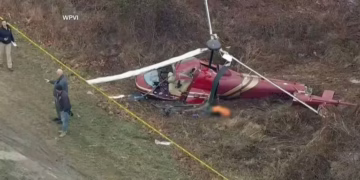 Colisión mortal de dos helicópteros en Nueva Jersey