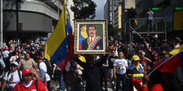 Marchas en Caracas a favor de Maduro
