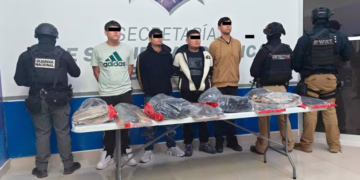 GN detiene a cuatro hombres con armas de alto poder en Juárez