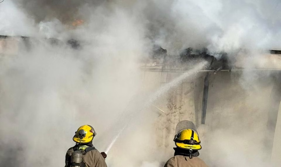 Incendio en departamentos de Jardines de San Marcos