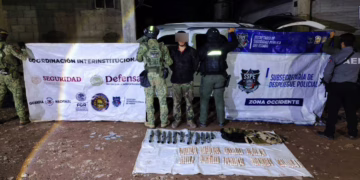 Detienen célula BOII a integrante de “La Línea” con 87 cartuchos explosivos en Moris