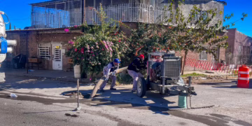 JMAS realiza limpieza intensiva de drenaje en zona Centro de Juárez