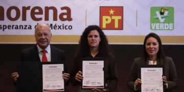 Morena, PT y PVEM reafirman alianza rumbo a 2027