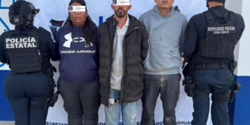 Capturan a tres objetivos prioritarios con arsenal y droga en Ojinaga
