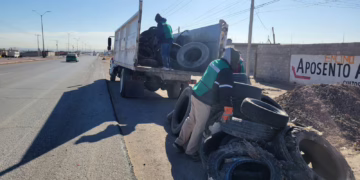 Más de 300 llantas retiradas de accesos viales
