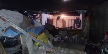 Derrumbe en vivienda de México 68, sin lesionados