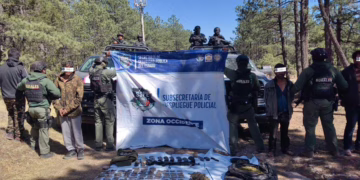 SSPE detiene a cuatro en operativo en Guadalupe y Calvo