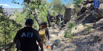 Localizan restos óseos e indicios criminalísticos en operativo de rastreo en Urique