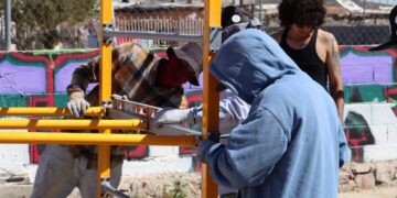 Nuevas estaciones de calistenia en parques de Juárez