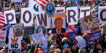 Millones en las marchas de «No Kings» en 50 estados de EE.UU.