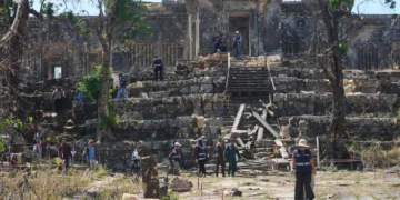 Templo milenario gravemente dañado tras combates entre Camboya y Tailandia