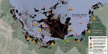 Derrame de petróleo en el Golfo de México ya cubre 630 kilómetros de costa