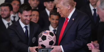 Recibe Donald Trump a Lionel Messi e Inter Miami en la Casa Blanca