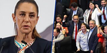 Sheinbaum evita calificar gritos de morenistas a alcaldesa de Uruapan en el Senado