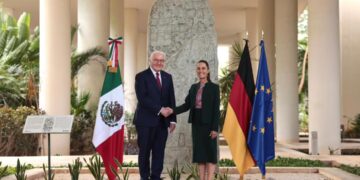 Presidente de Alemania se reúne con Sheinbaum en Cancún