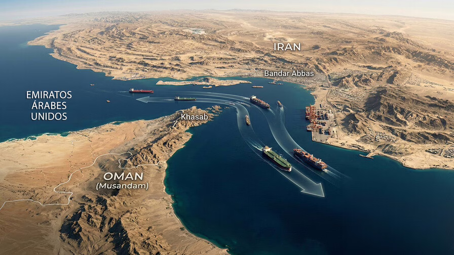 Irán asegura que no cerrará el Estrecho de Ormuz, pero advierte de ataques contra buques estadounidenses e israelíes
