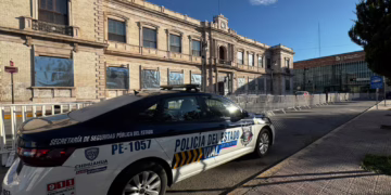 SSPE instala perímetro de seguridad para marcha del 8M en Chihuahua