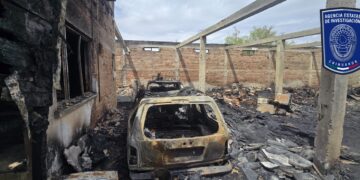 Investigan incendio en predio de granja en Santa Rosa en Juárez