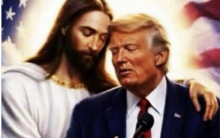 Trump vuelve a compartir imagen de IA con Jesús y reaviva polémica religiosa