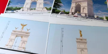 Así es el arco del triunfo que Trump proyecta construir en Washington