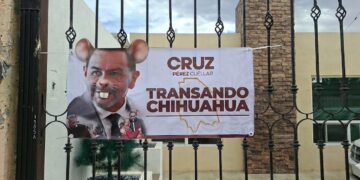 Arrecia guerra de propaganda satírica contra Cruz Pérez Cuéllar en la frontera