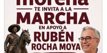 Imprimen carteles falsos de Morena para denunciar marcha contra Maru Campos