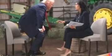 Donald Trump abandona entrevista televisiva tras cuestionamientos sobre presunto fraude electoral