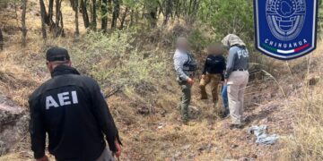 Localiza  restos óseos humanos durante rastreo en carretera Parral-Guadalupe y Calvo