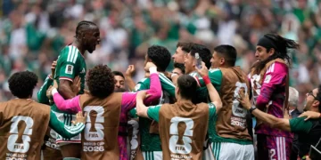 Julián Quiñones, colombiano nacionalizado mexicano metió el primer gol del mundial