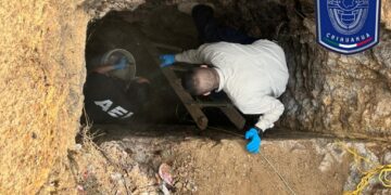 Localizan restos óseos en tiro de mina durante operativo de búsqueda en Parral
