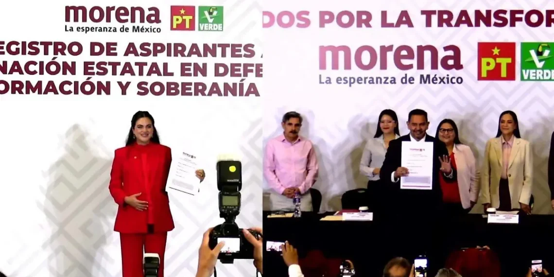 Andrea, Cruz y Chaparro, se inscriben en la interna de Morena