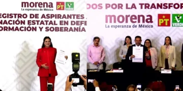 Andrea, Cruz y Chaparro, se inscriben en la interna de Morena