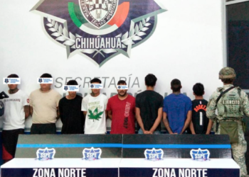 SSPE rescata a 14 personas y detiene a ocho en Ciudad Juárez